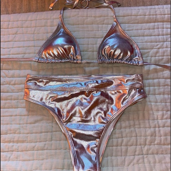 Metallic Bikini Set - Picture 1 of 2